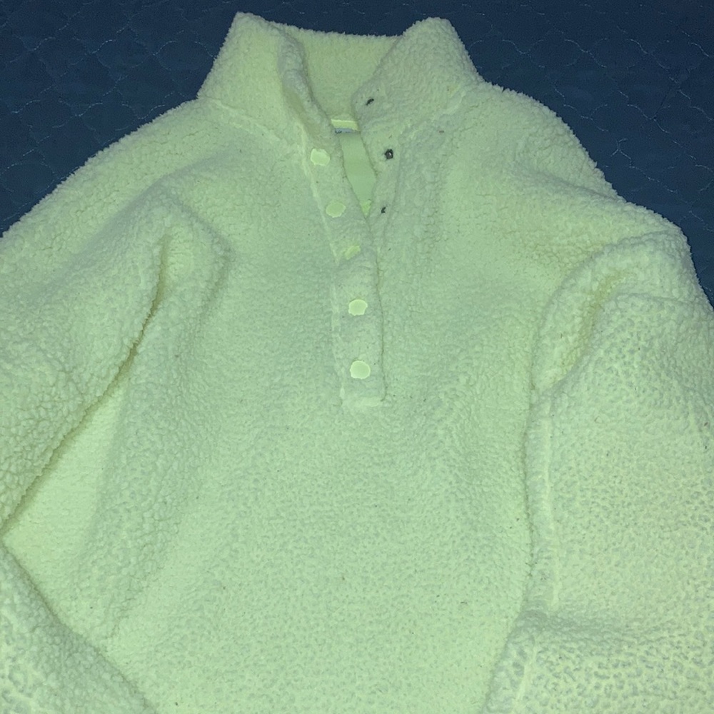 Neon yellow cotton jacket